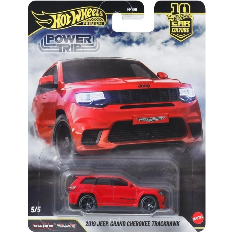 Mattel Hot Wheels Premium: Car Culture 2019 Jeep Grand Cherokee Trackhawk 3HWI-FPY86