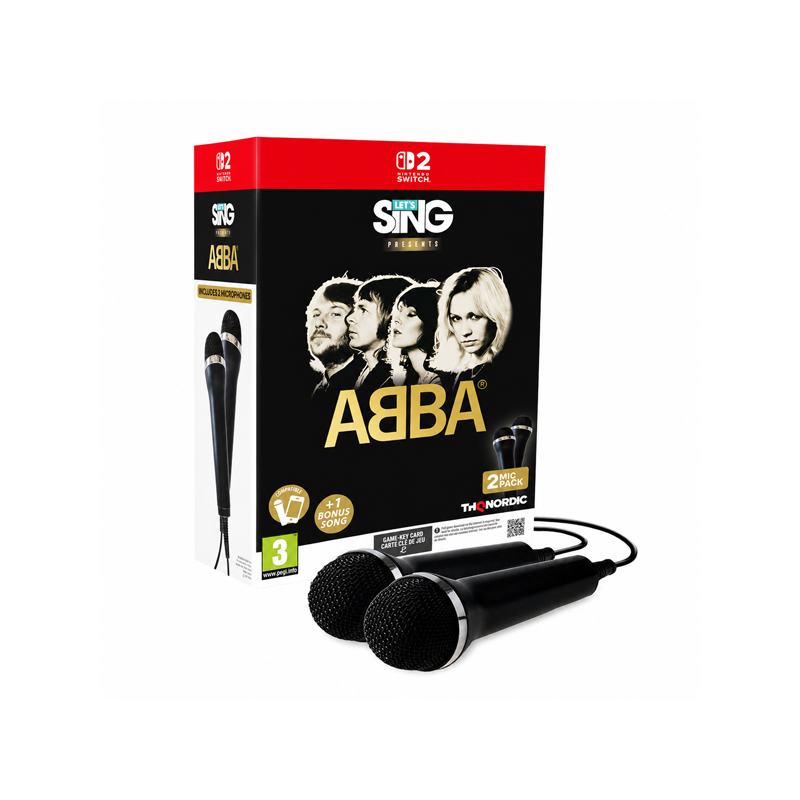 [PRE-ORDER] Nintendo Switch 2 Let's Sing ABBA 2 Mic Bundle [2027 Edition] (Game Key Card) (EU)