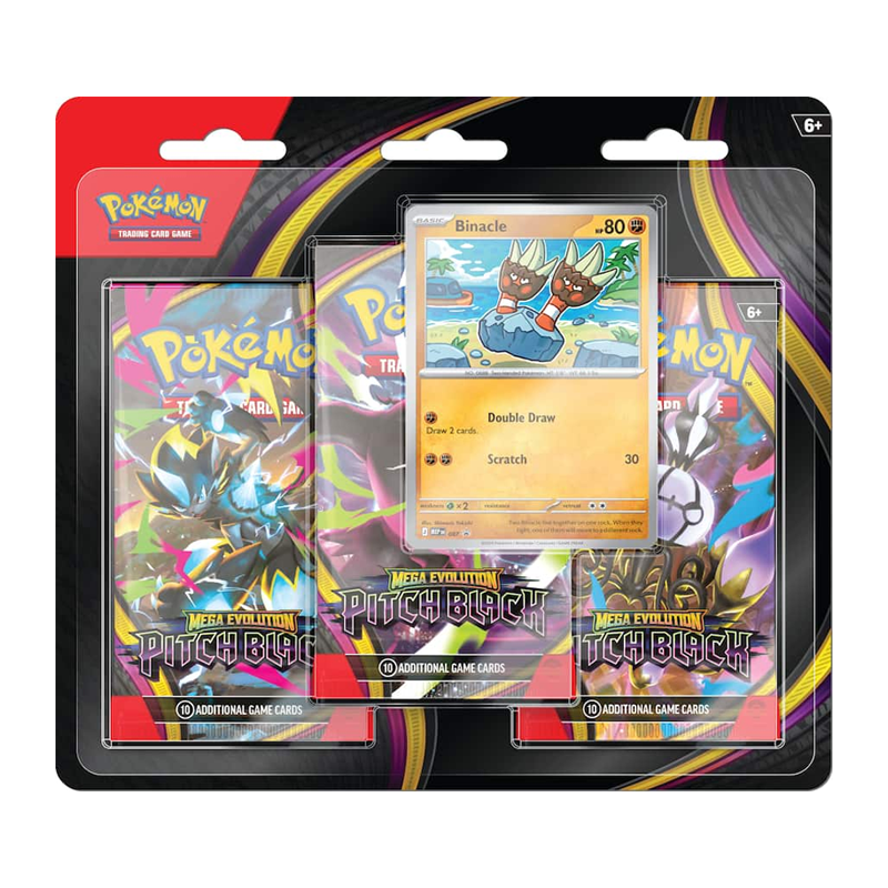 Pokemon TCG: Pitch Black (ME-05) 3 Pack Blister (ENG)