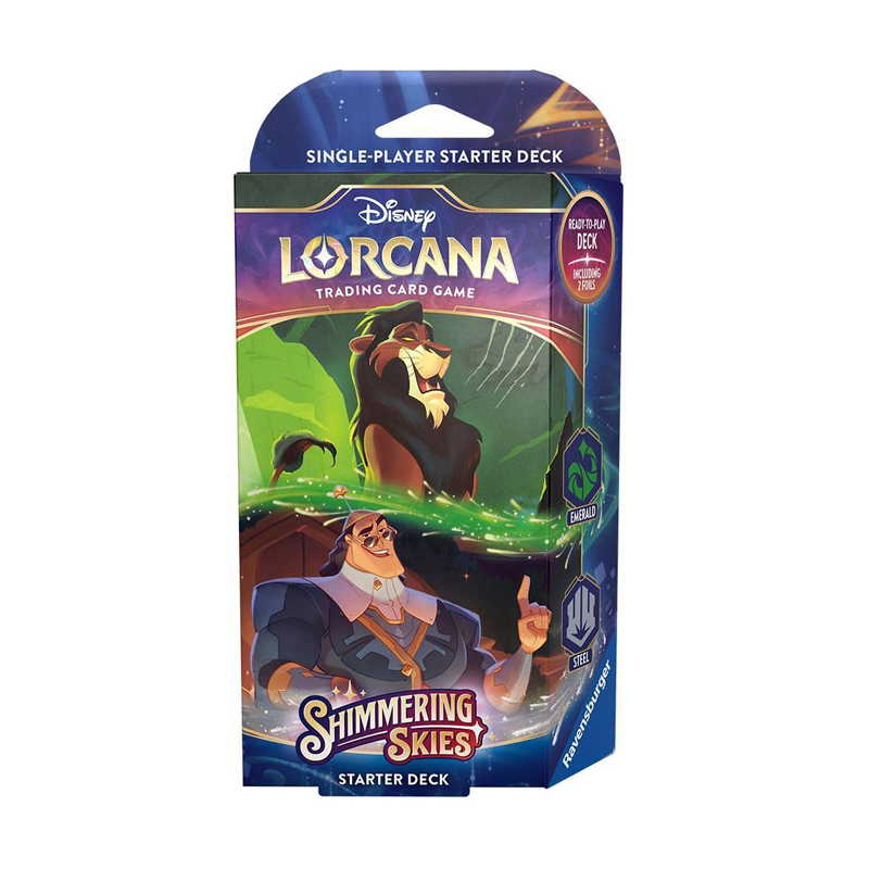 Disney Lorcana TCG: Shimmering Skies Single-Player Starter Deck (Emerald/Steel)