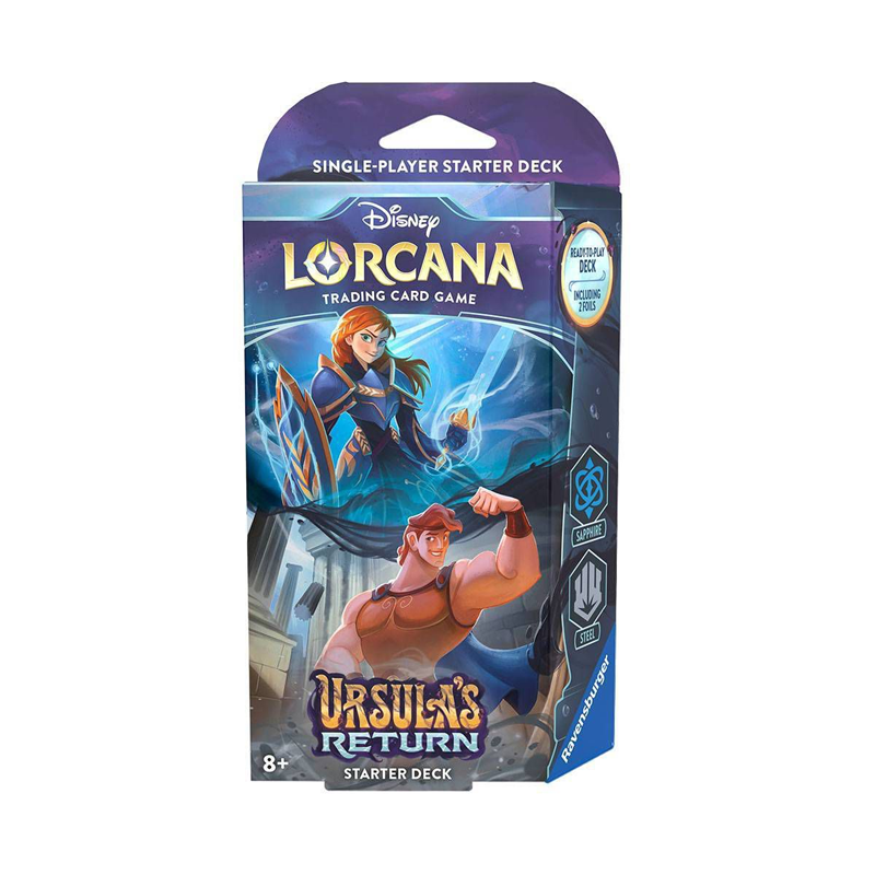 Disney Lorcana TCG: Ursula's Return Single-Player Starter Deck (Sapphire/Steel)