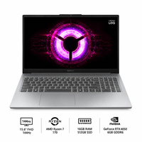 Lenovo LOQ 15.6" FHD 144Hz Gaming Laptop AMD Ryzen 7 170 16GB DDR5 RAM / 512GB SSD NVIDIA GeForce RTX 4050 6GB GDDR6 Win 11 Luna Grey 83S0007FUS