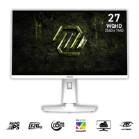 MSI MAG 274QRFW X32 27 WQHD (2560x1440) 320Hz 0.5ms GTG Rapid IPS Gaming Monitor with Tilt Height Swivel & Pivot Adjustment (White)