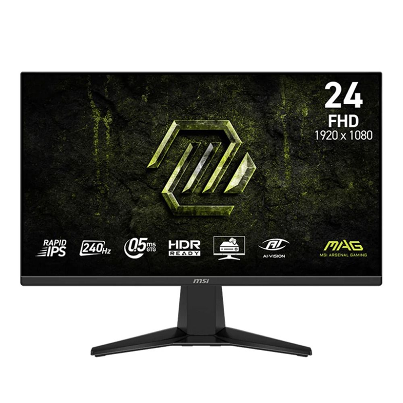 MSI MAG 245F X24 23.8 FHD (1920x1080) 240Hz 0.5ms Rapid IPS Flat Gaming Monitor with Tilt Adjustment