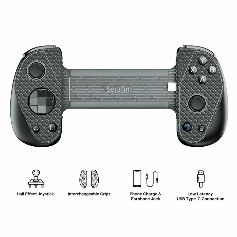 Serafim S3 Cloud Gaming Controller USB-C With 3.5mm Earphone Jack