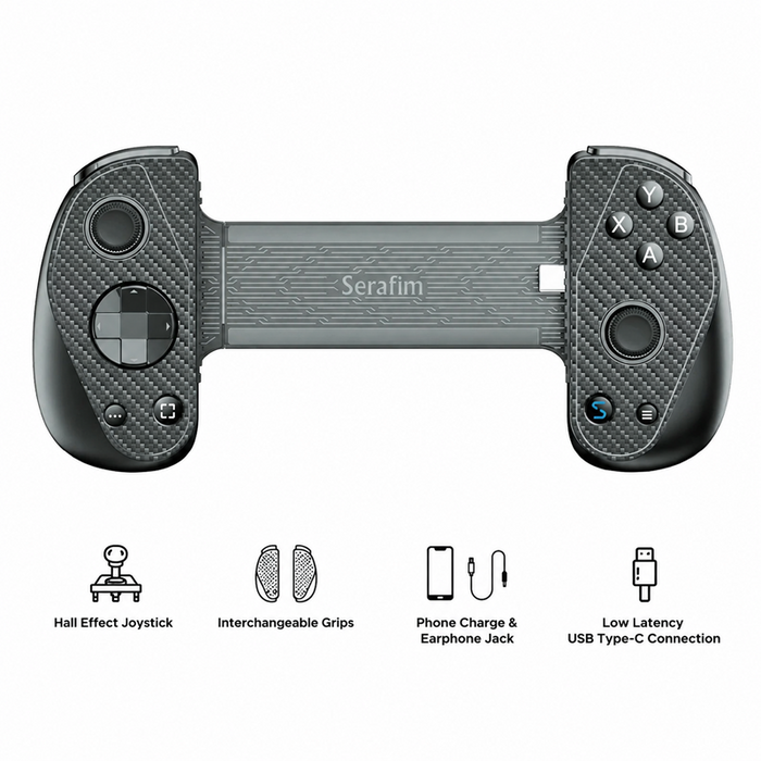 Serafim S3 Cloud Gaming Controller USB-C With 3.5mm Earphone Jack