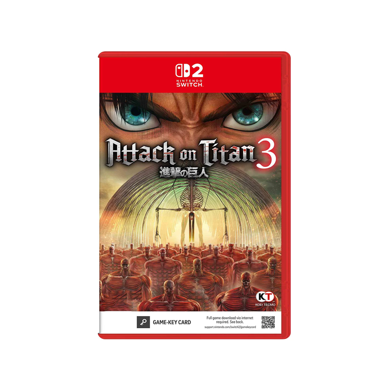 [PRE-ORDER] Nintendo Switch 2 Attack on Titan 3 Standard Edition (Game Key Card) (ASI)