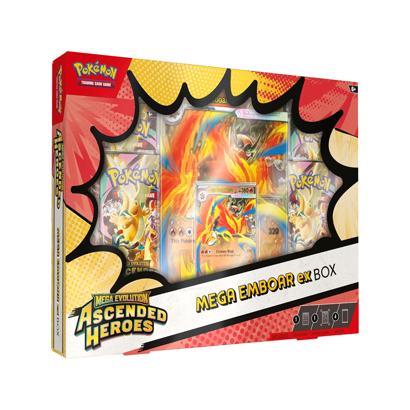 Pokémon TCG Ascended Heroes EX Box - Emboar (ENG)