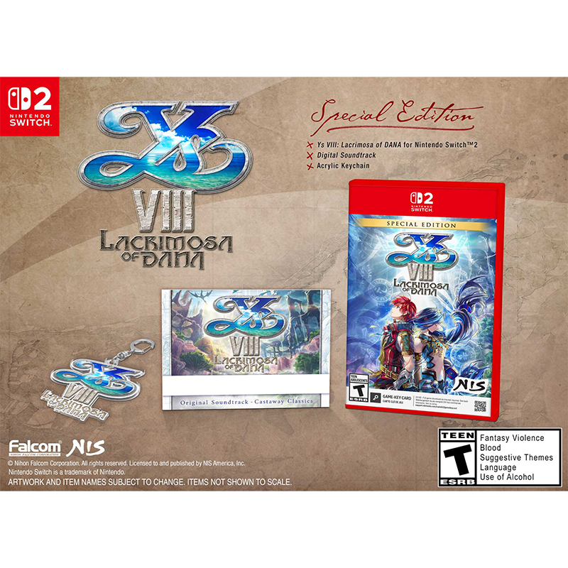 [PRE-ORDER] Nintendo Switch 2 Ys VIII: The Lacrimosa of DANA – Special Edition (Game Key Card) (US)