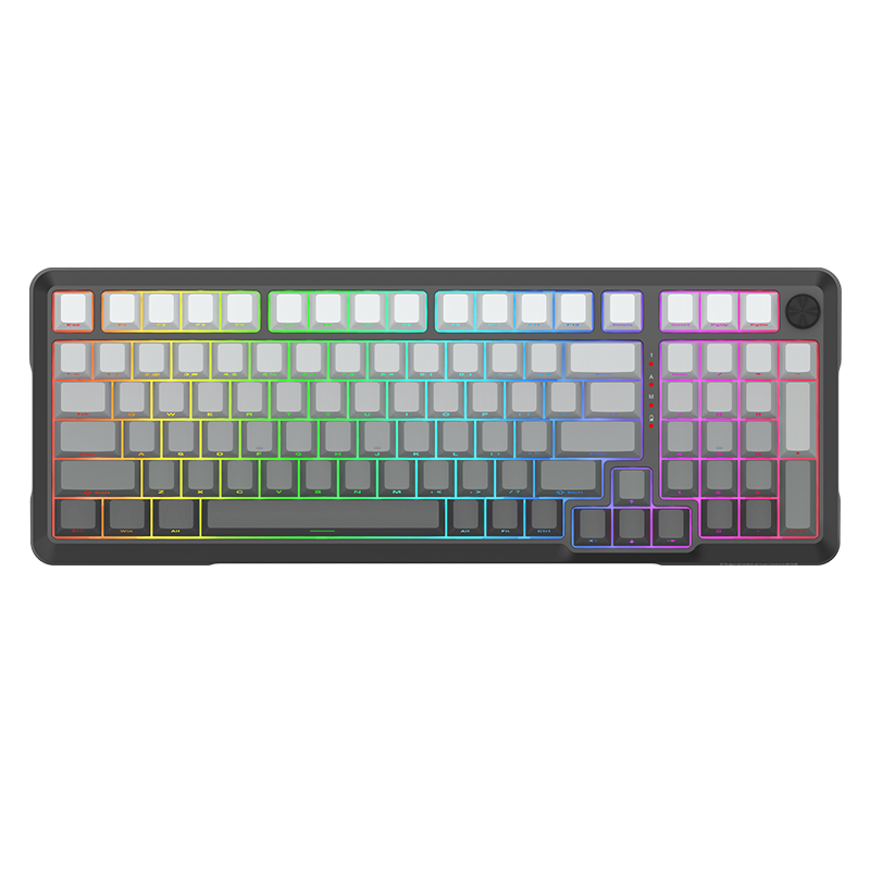 Redragon Bragi Pro Tri-Mode South Facing Mechanical Keyboard Gradient Gray (K688SP-RGB-PRO)