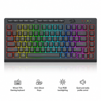 Redragon Crescent Pro Mechanical Wireless Keyboard Black (K524RGB-PRO)
