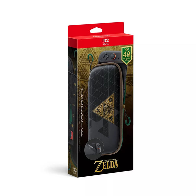[PRE-ORDER] Nintendo Switch 2 Carrying Case with Screen Protector - The Legend of Zelda 40th Anniversary Edition