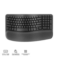 Logitech Wave Keys Ergonomic Wireless Keyboard