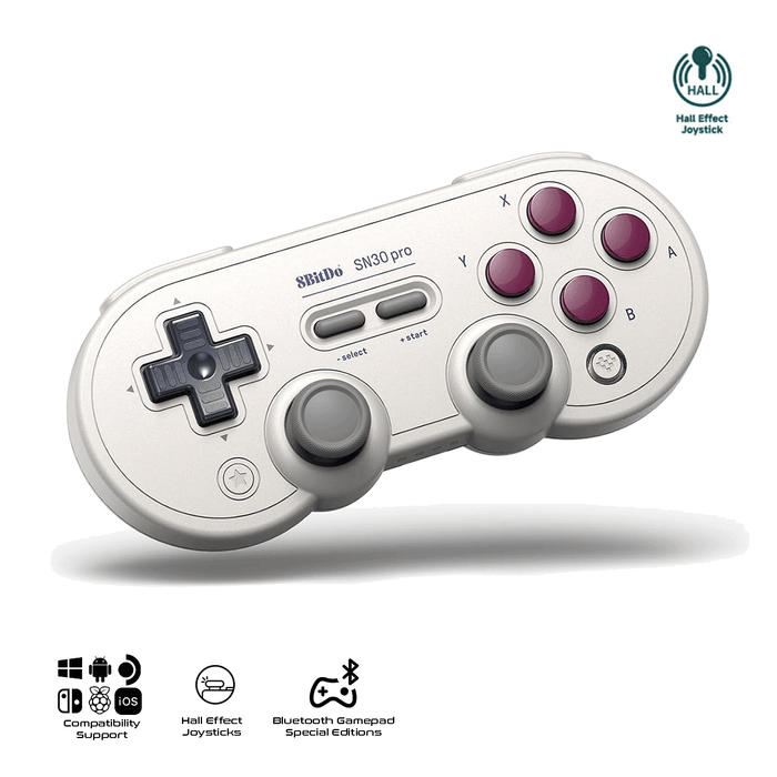 8bitDo SN30 Pro Gamepad Hall Ed. For Windows/Android/Apple/MacOS/Steam