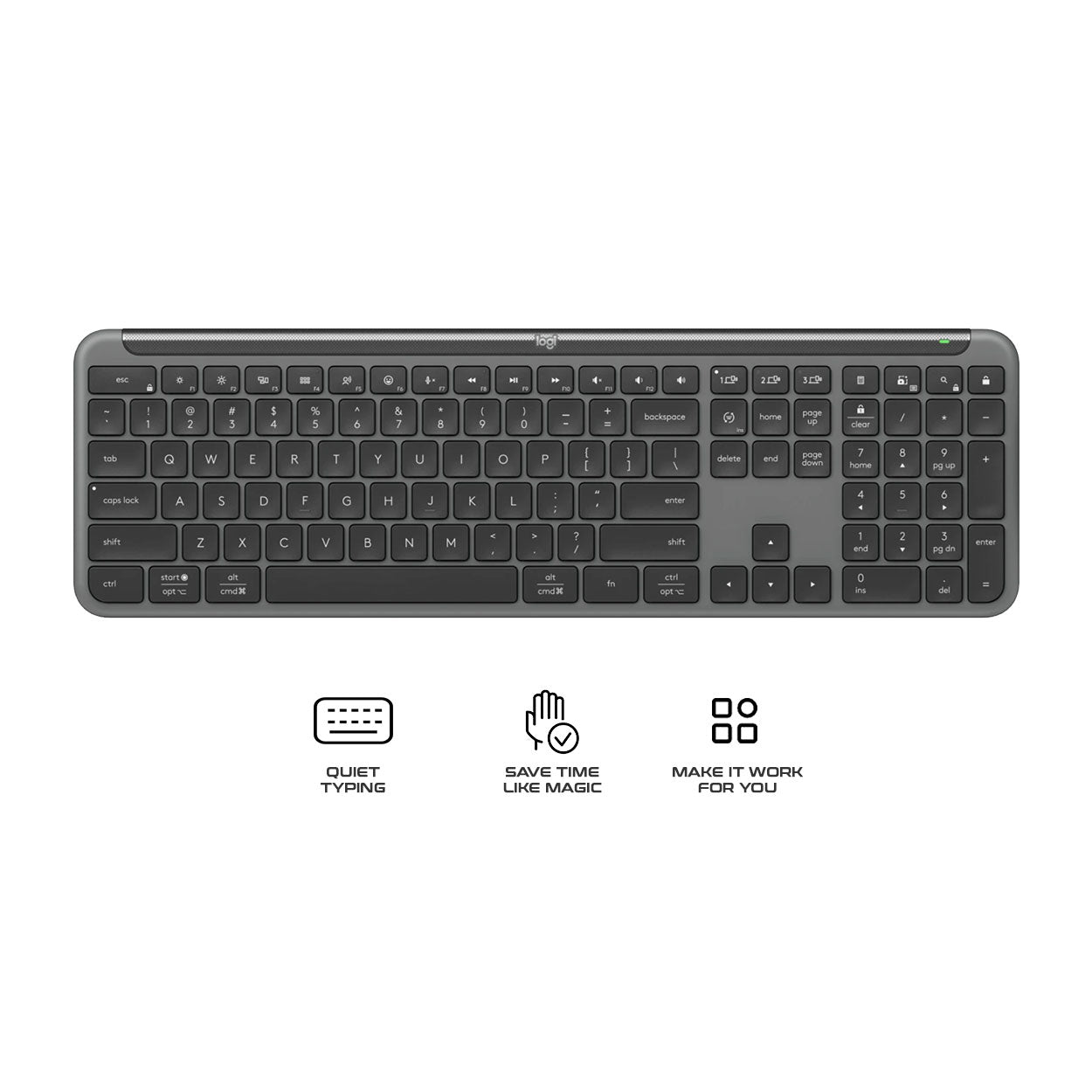 Logitech Signature Slim K950 Full-Size Wireless Keyboard
