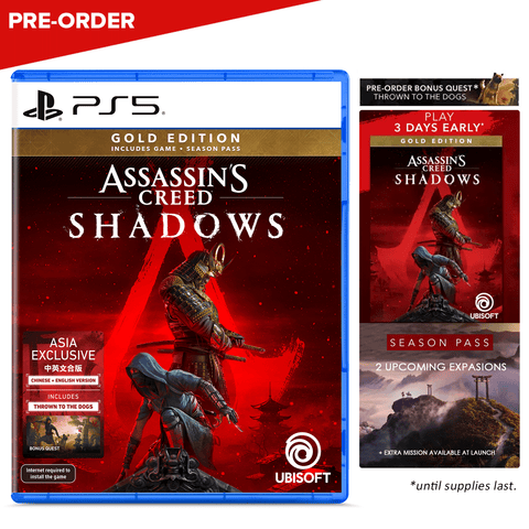 [PRE-ORDER] Assassin's Creed SHADOWS Gold Edition - PlayStation 5 [Asian]