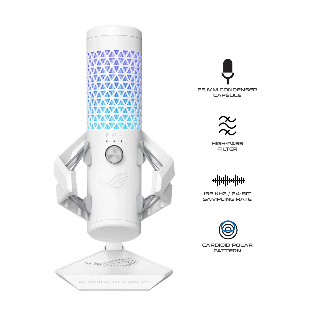Asus ROG Carnyx Condenser Gaming Microphone [White]