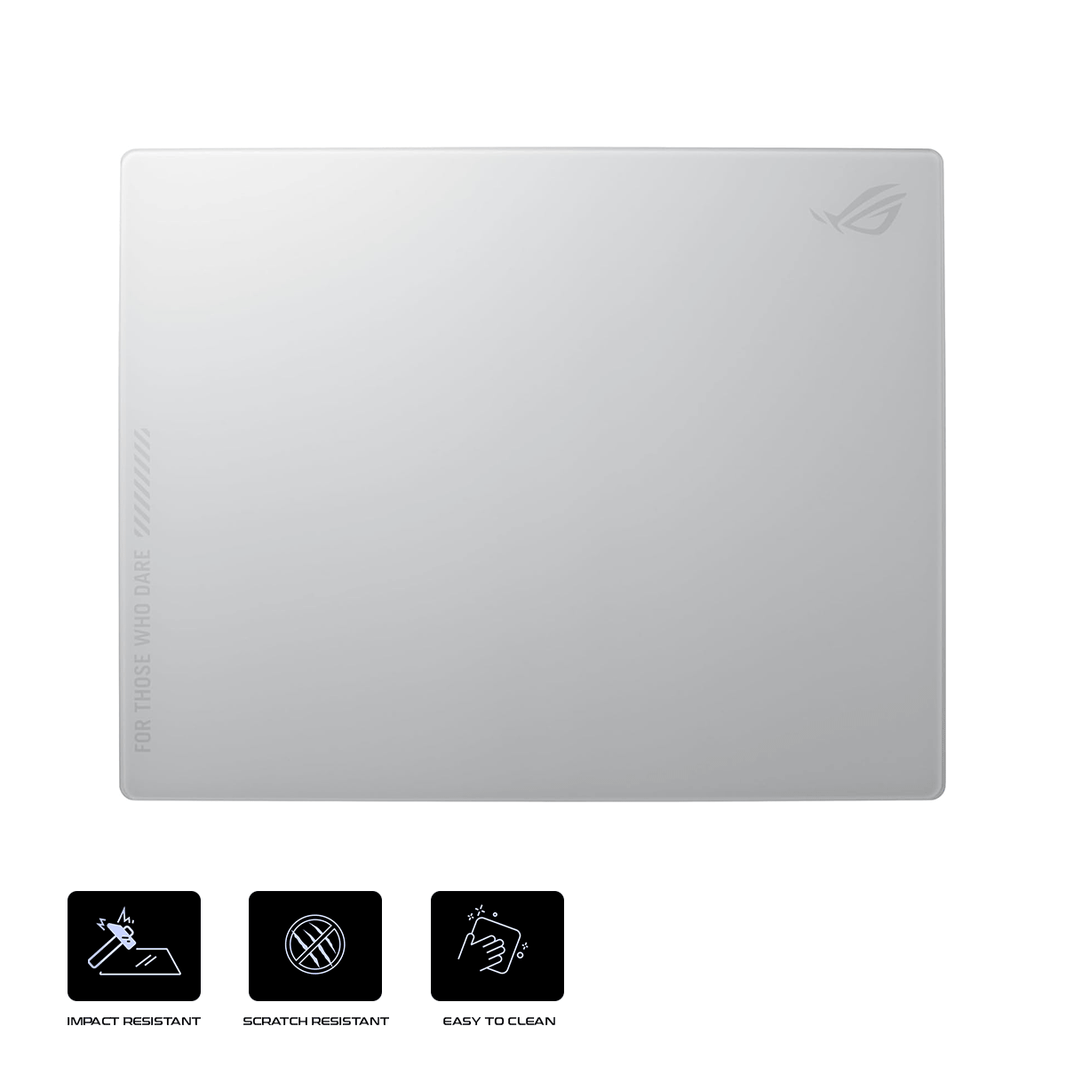 Asus ROG Moonstone Ace L Tempered Glass Gaming Mouse Pad