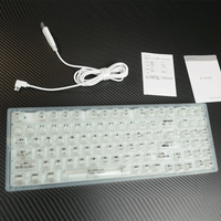 E-Yooso Z-94 Single Light 94 Keys Hot Swappable Mechanical Keyboard Transparent Light Green Linear [White Switch]