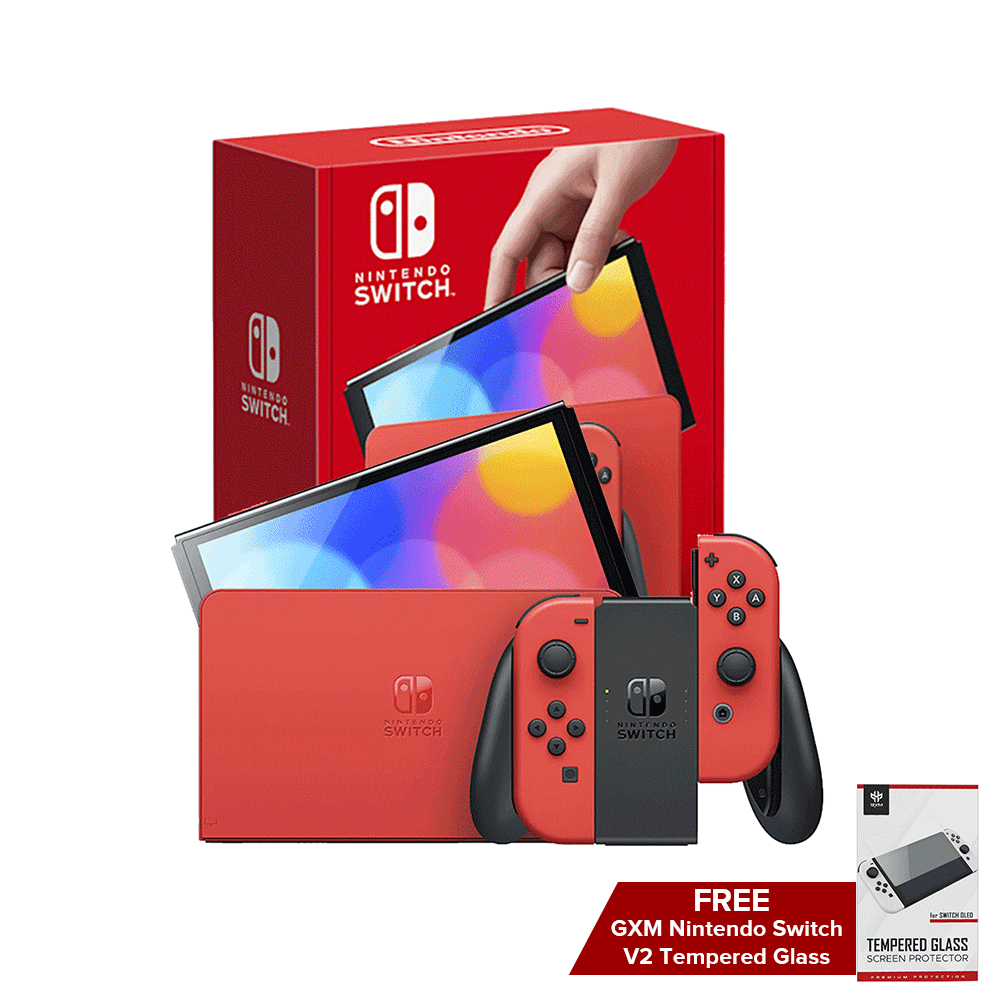 Nintendo Switch OLED Bundle – Red/Blue Edition