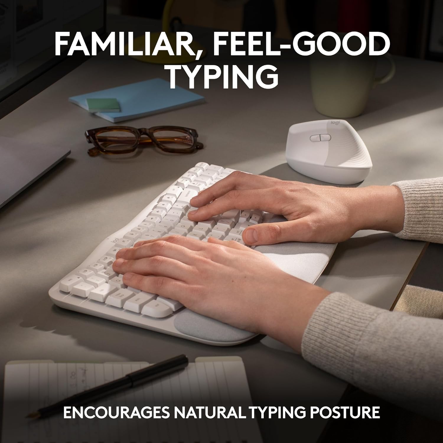 Logitech Wave Keys Ergonomic Wireless Keyboard