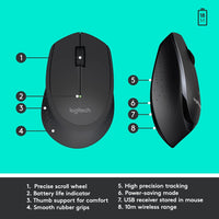 Logitech MK345 Wireless Comfort Combo Bundle
