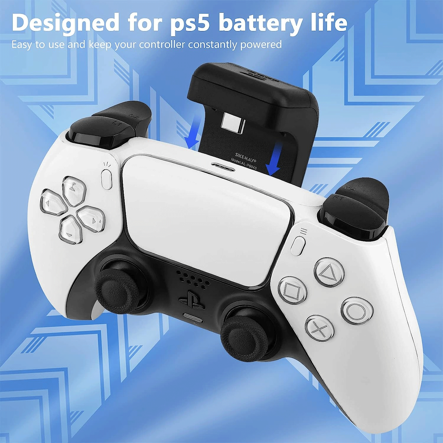 JYS Rechargeable Battery Pack for PS5 Controller