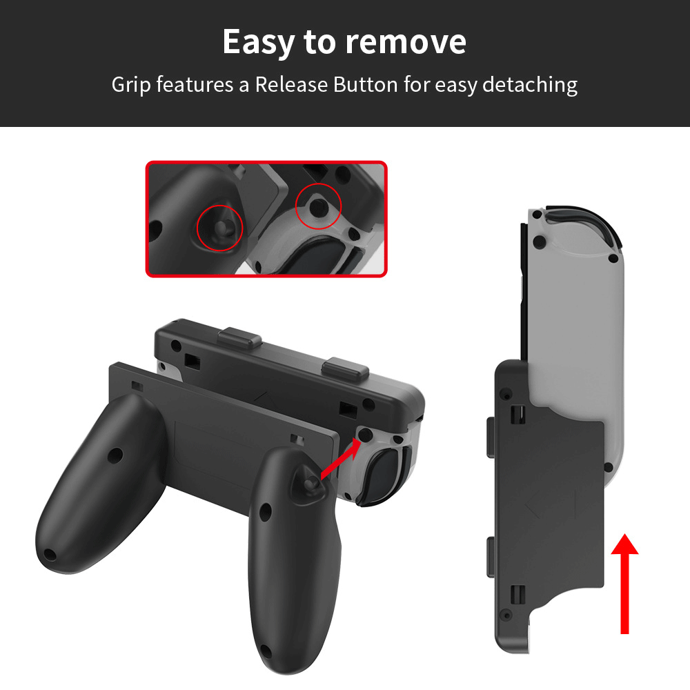 JYS 2 in 1 Joy-Con Grip Twin Pack [Black] [NS226]
