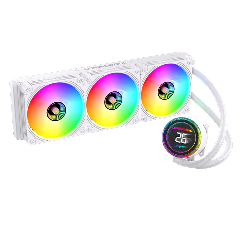 Lovingcool 360mm ARGB Liquid Cooler with Temp Screen