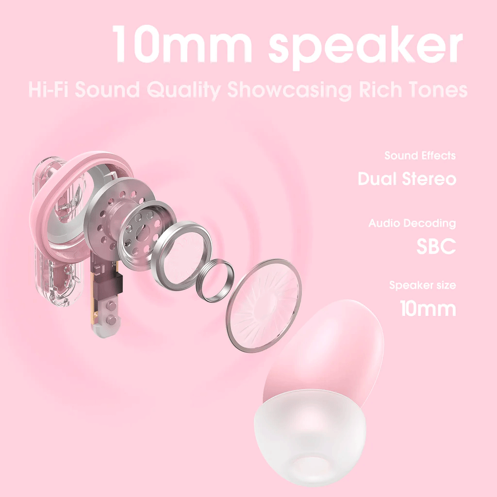 Onikuma T5 Trend Wireless Earphones With Hi-Fi Sound Quality & Noise Reduction