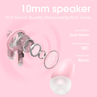 Onikuma T5 Trend Wireless Earphones With Hi-Fi Sound Quality & Noise Reduction