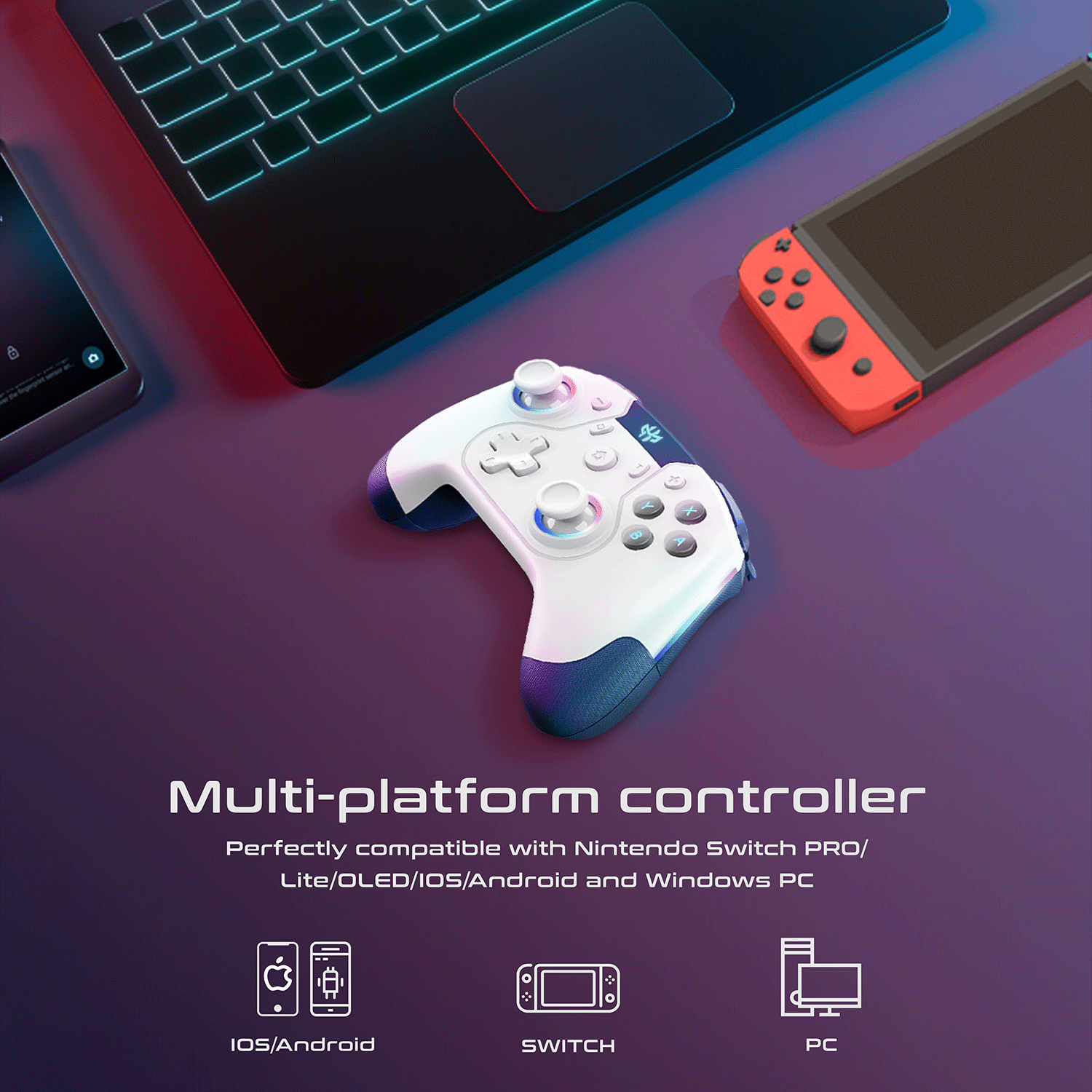 GXM Alpha 4in1 Pro Controller For Android/IOS/Switch/PC