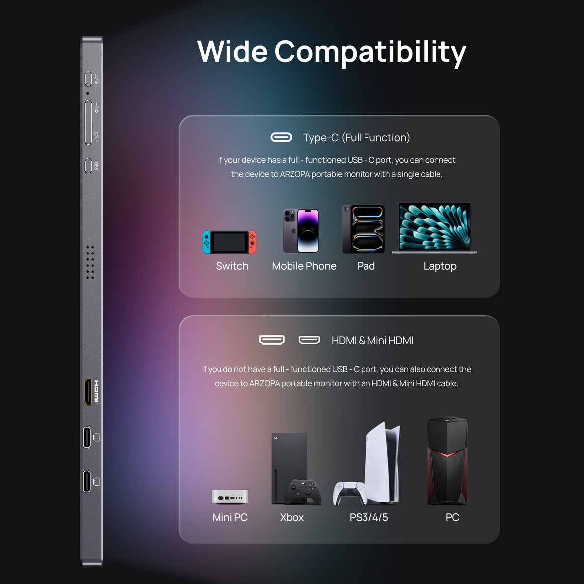 [PRE-ORDER] ARZOPA Z3FC Portable Monitor
