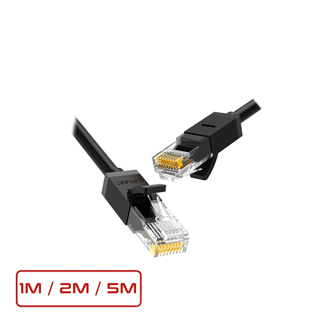 UGREEN Cat6 UTP Ethernet Cable 1000mbps RJ45 1M- 2m - 5M (Black)
