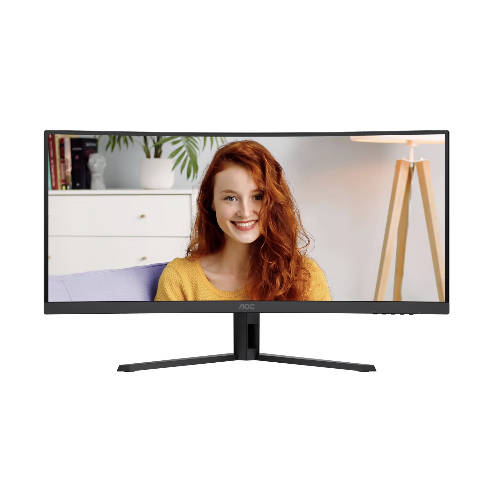 AOC CU34B3E 34" WQHD (3440x1440) 120Hz 1ms MPRT VA Curved Monitor (Black)