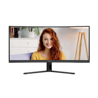AOC CU34B3E 34" WQHD (3440x1440) 120Hz 1ms MPRT VA Curved Monitor (Black)