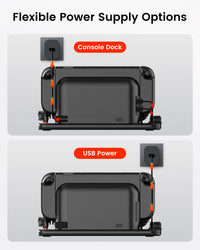 Transnovo Multi-Function RGB Light Charging Dock Station for Nintendo Switch 2 4 Joy-Con Controllers with Cooling Fan and 9 Game Card Slots NS2-CG04