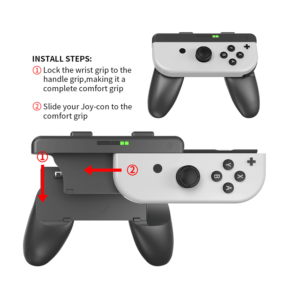 JYS 2 in 1 Joy-Con Grip Twin Pack [Black] [NS226]