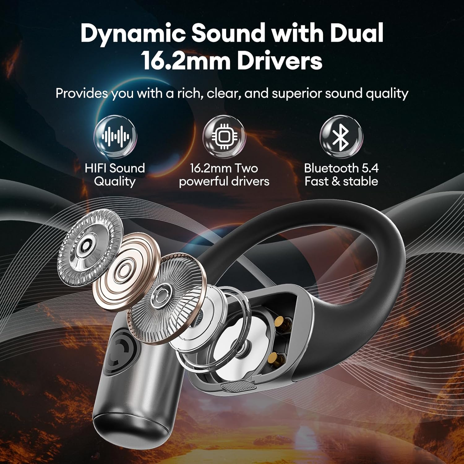 Transformers TF-T13 Hanging Ear Wireless with Noise Reduction