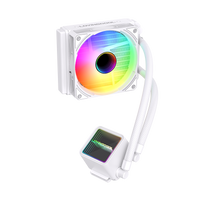 Lovingcool LC-W120-IP 120mm ARGB Liquid Cooler with Temp Screen (White)
