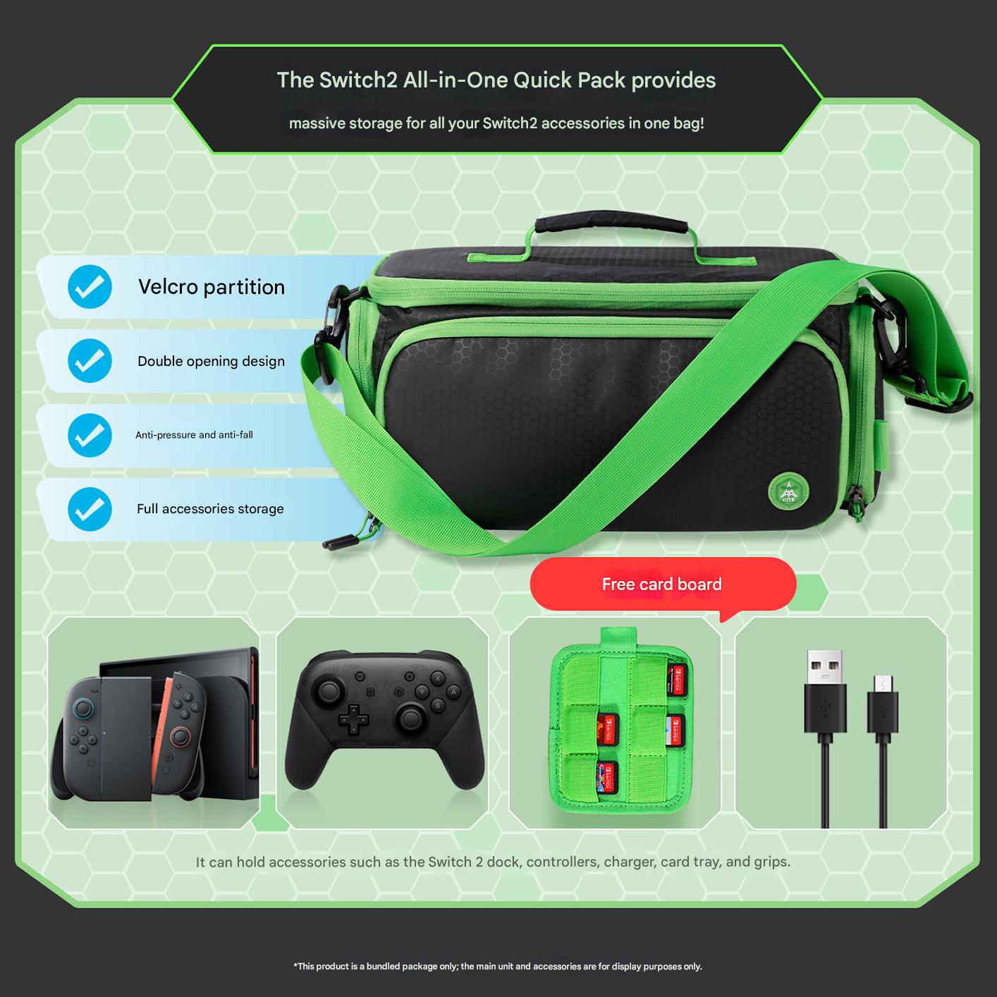 IINE Pokemon Z-A Carrying Storage Bag for Nintendo Switch 2 L1229