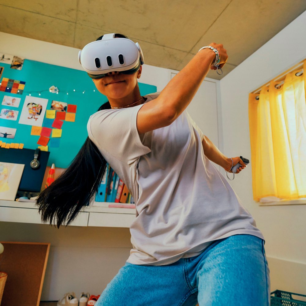 Meta Quest Girl Playing