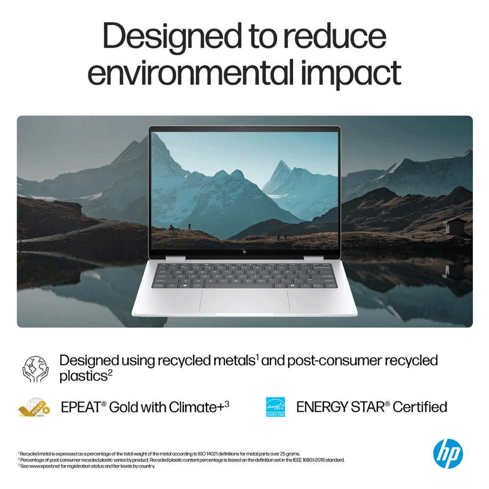 HP Envy 2n1 14" WUXGA Touch-Screen AMD Ryzen 7-8000 16GB/1TB SSD 14-fa0023dx Glacier Silver