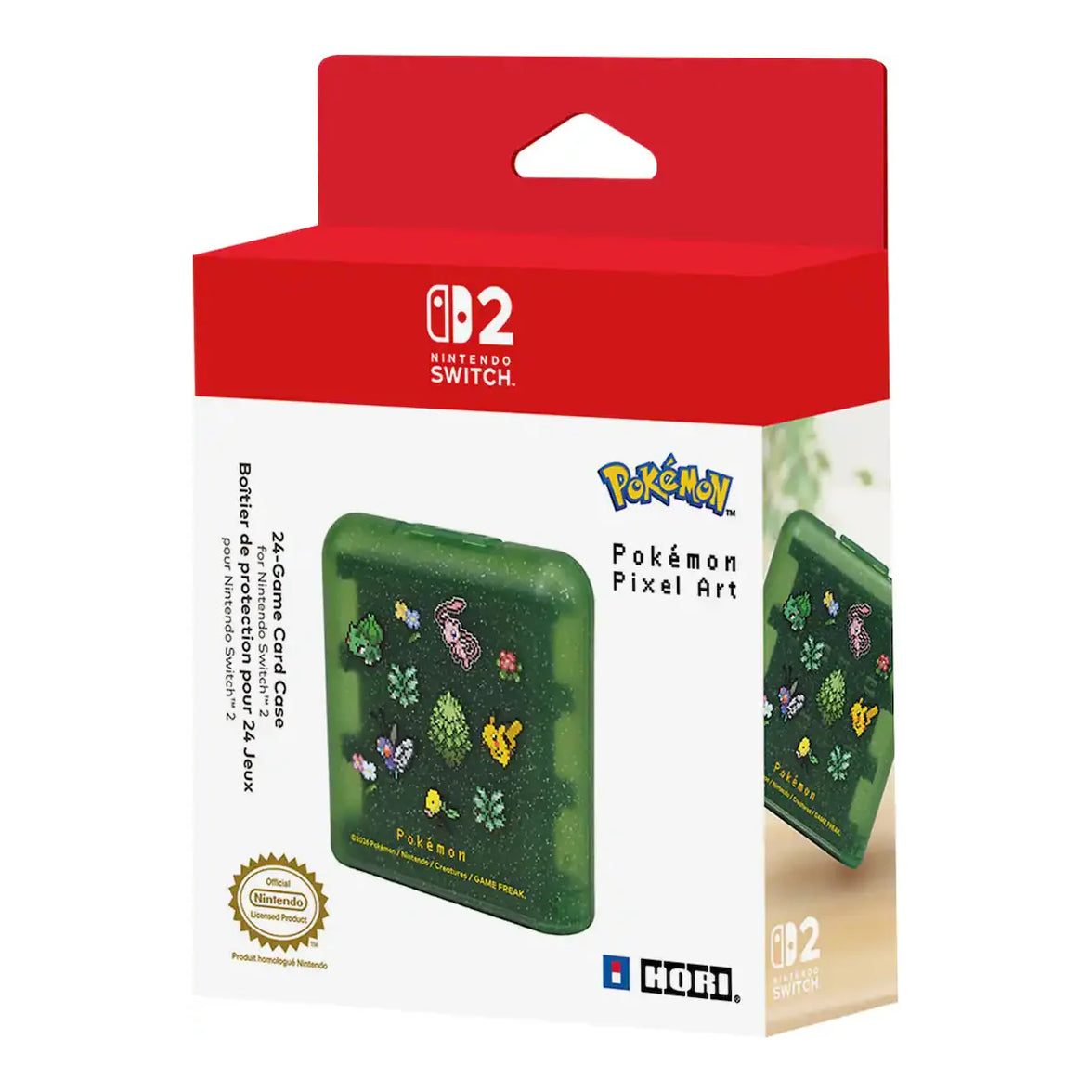 Hori 24 Game Card Case Pokemon Pixel Series for Nintendo Switch 2