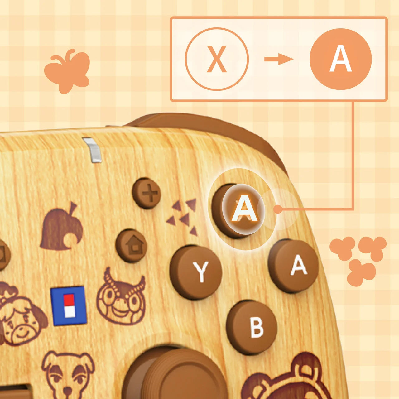Hori Animal Crossing Wireless Horipad Turbo Controller for Nintendo Switch 2 (NSX-205A)
