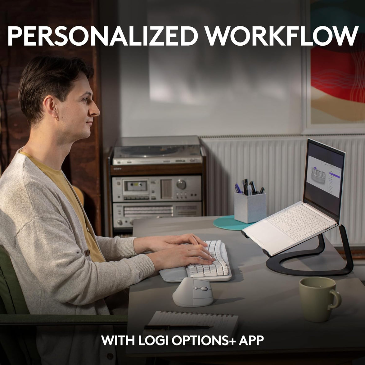 Logitech Wave Keys Ergonomic Wireless Keyboard