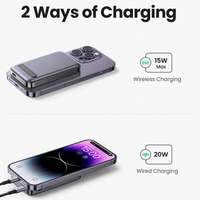 UGREEN Mini Magnetic Wireless 20W Powerbank with Holder 10000mah [PB206/15086]