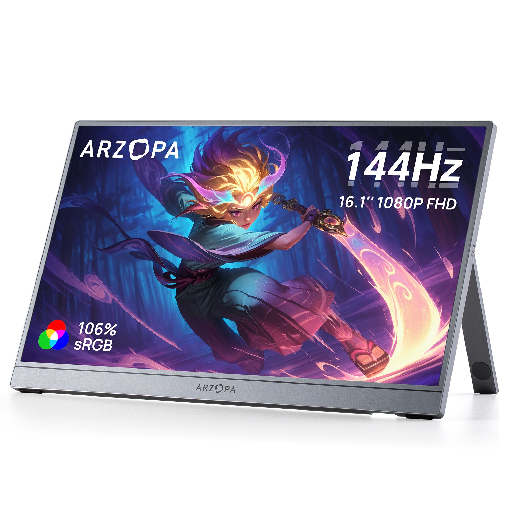 [PRE-ORDER] ARZOPA Z1FC 15.6" FHD Portable Monitor (Grey)