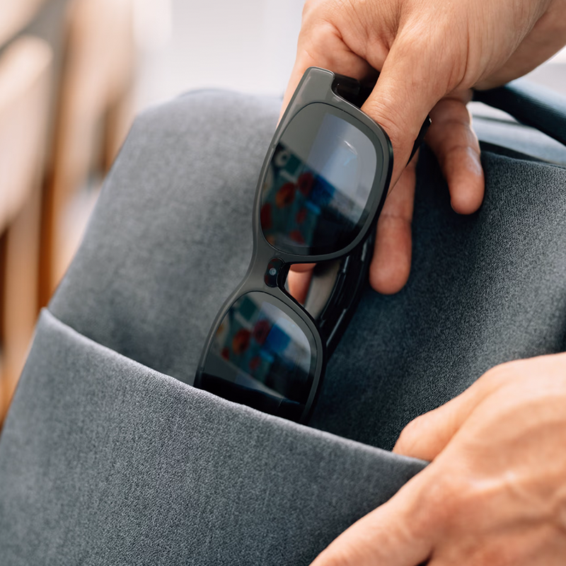 AR Glasses Philippines being placed into a bag