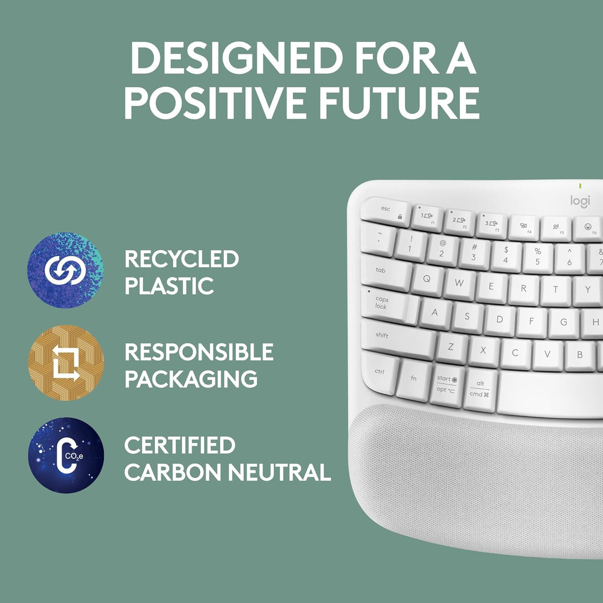 Logitech Wave Keys Ergonomic Wireless Keyboard